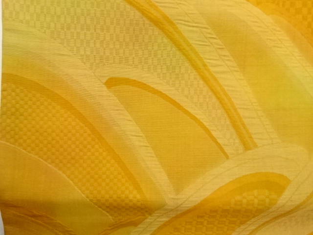  抽象波模様織出し名古屋帯